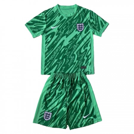 Dječji Nogometni Dres Engleska Golmanski Euro 2024 Zelena
